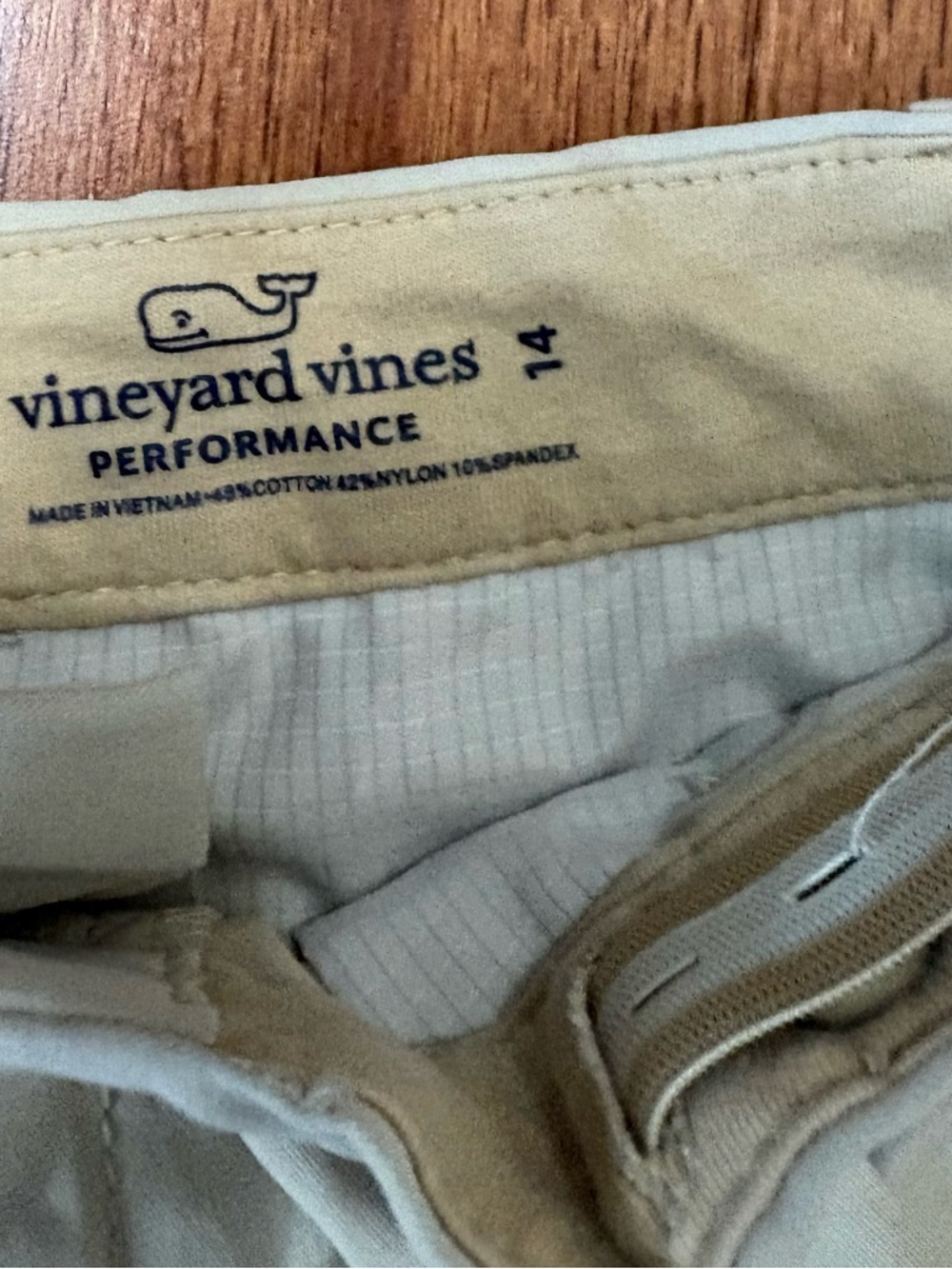 Vineyard Vines Boys Performance Khaki Shorts - Picture 3 of 3